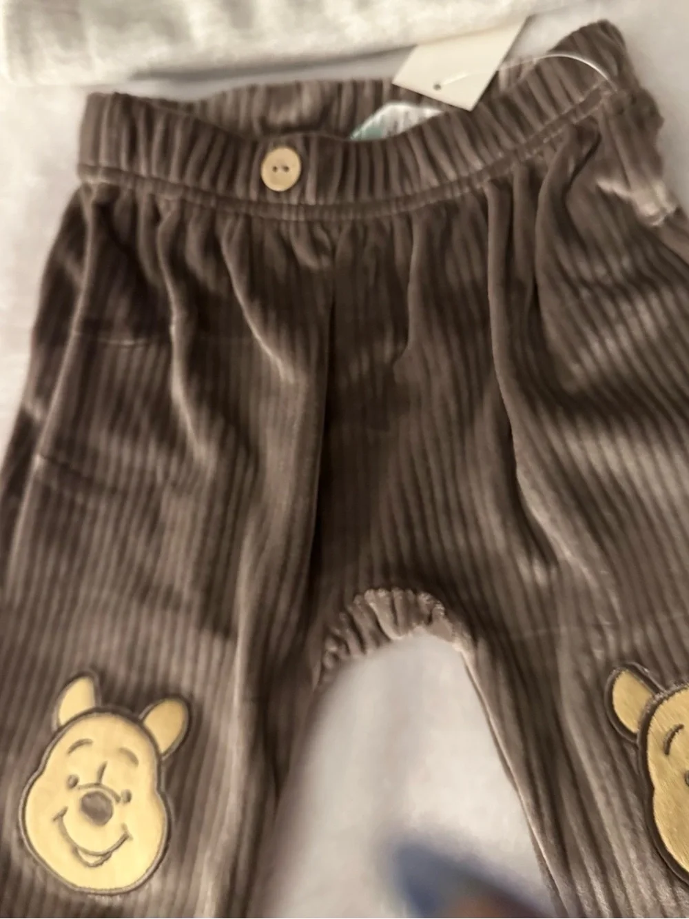 Disney Kids Matching Set - Cream Top with Brown Pooh Pants